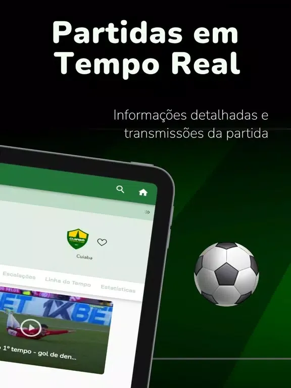 Futebol Ao Vivo - FavScore iPad  سکرین شاٹس