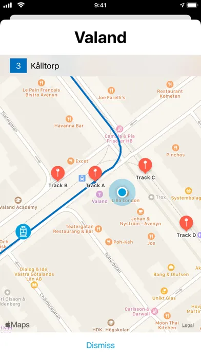 Gothenburg Public Transport Screenshots