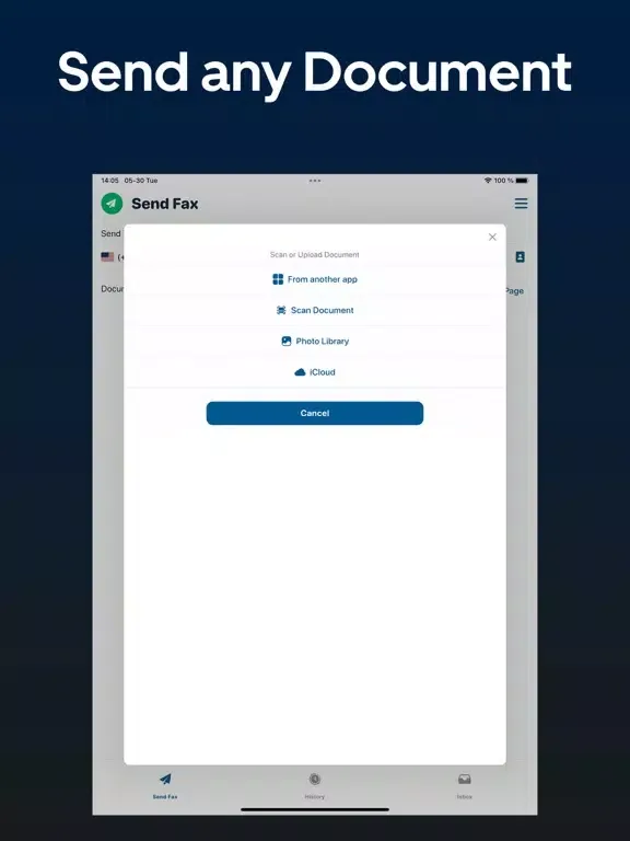 FAX + Send & Receive FAXs iPad  Screenshots