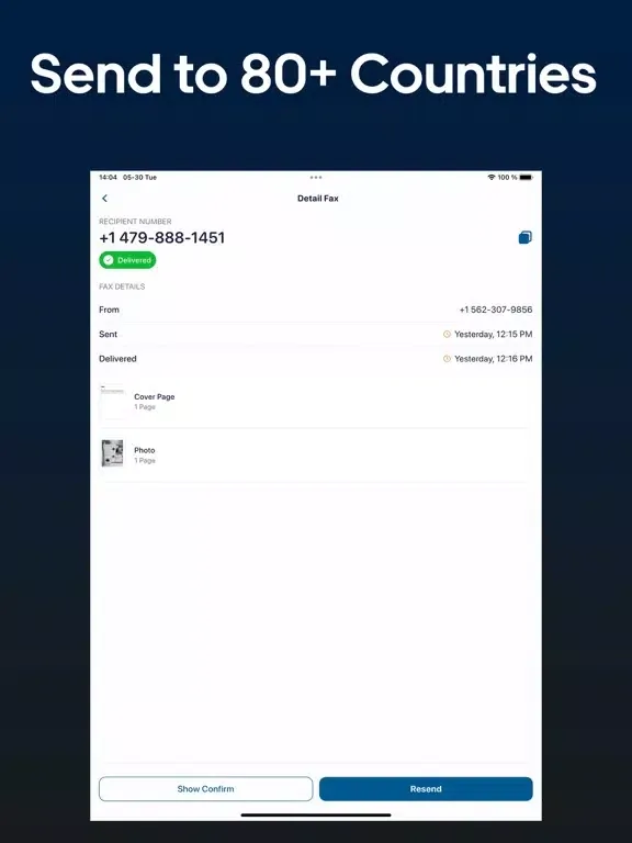 FAX + Send & Receive FAXs iPad  Screenshots