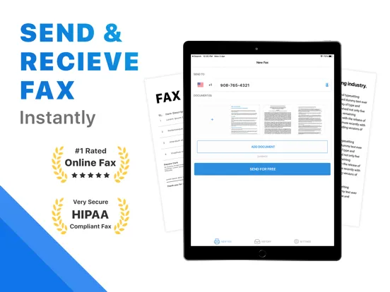 صور Fax App to Send Documents iPad 