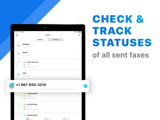 صور Fax App to Send Documents iPad 