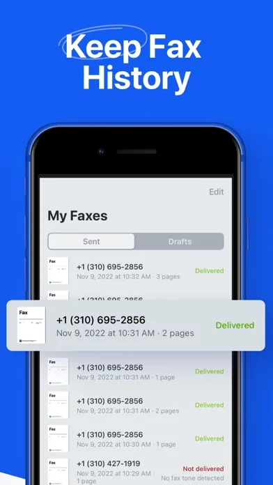 Zrzuty ekranu Fax It: Faxing App