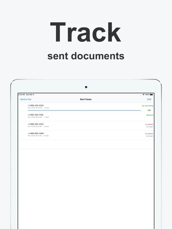 Fax from iPhone Send & Receive iPad 应用截图