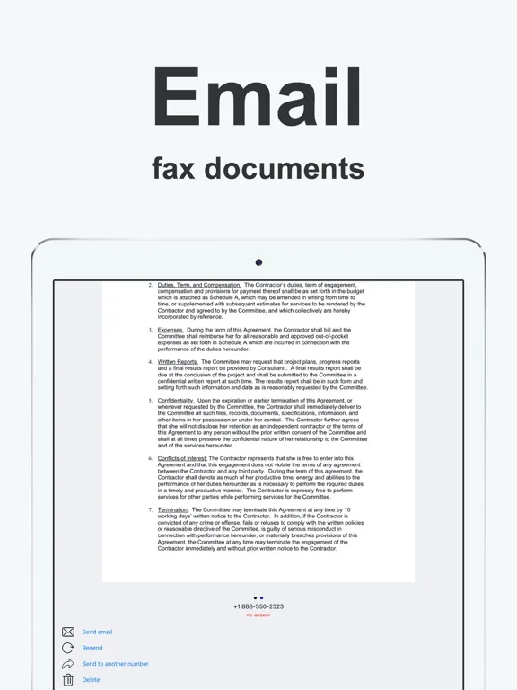 Fax from iPhone Send & Receive iPad 应用截图