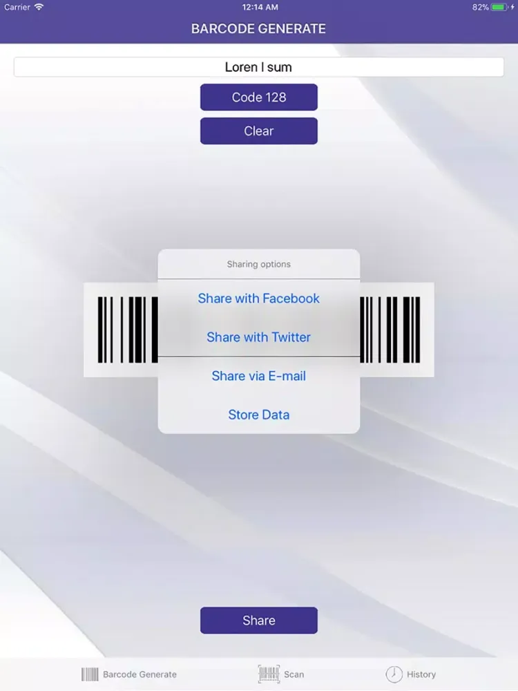 Bar Code Reader Kit iPad  স্ক্রিনশট