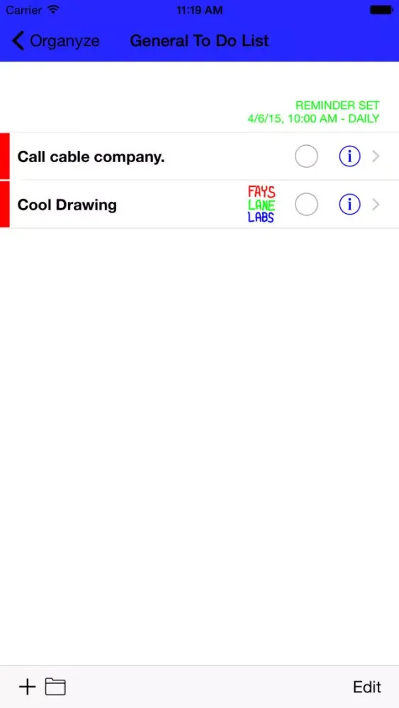 Organyze Screenshots