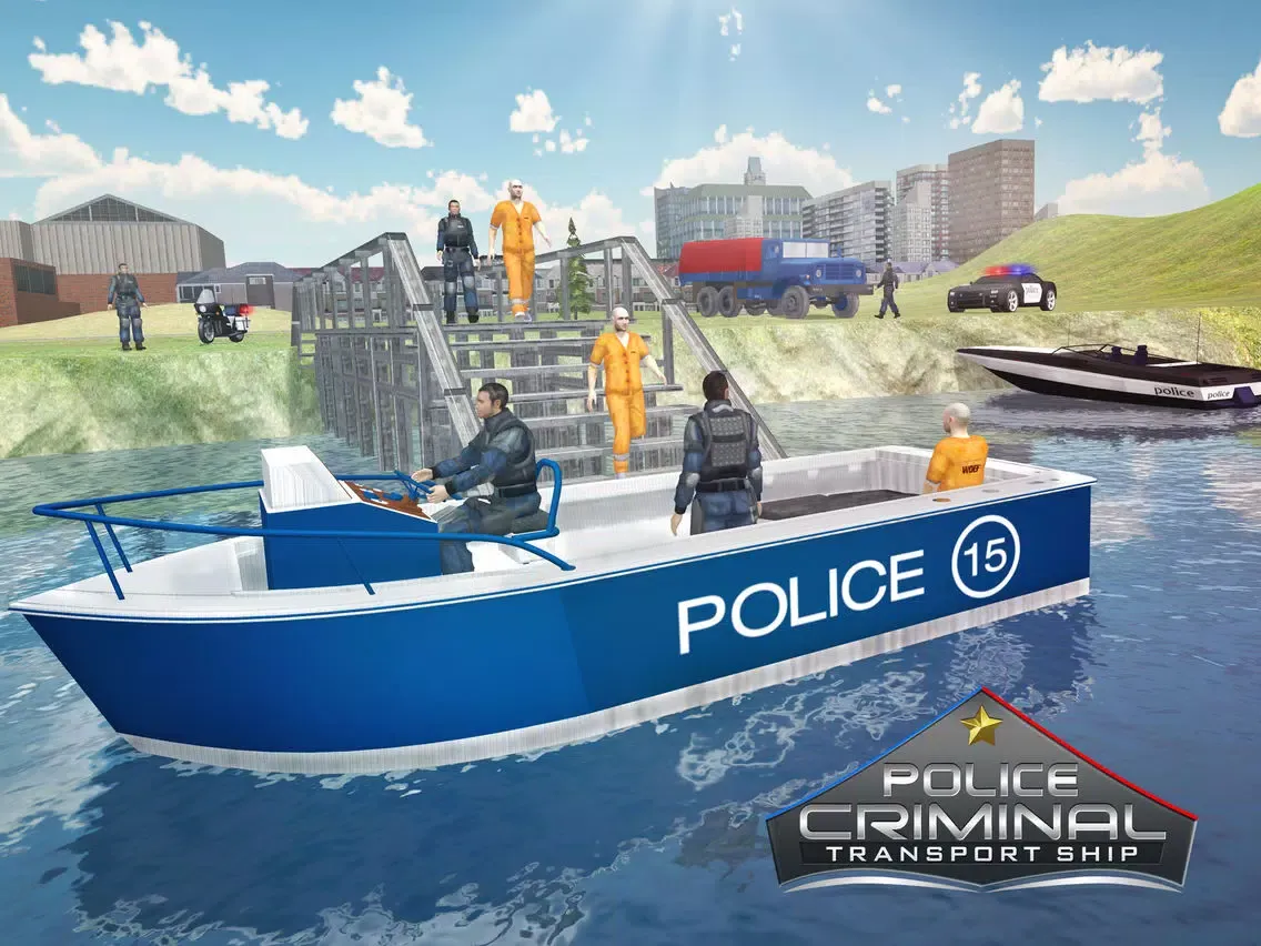 Captures d'écran de Police Criminal Transport Ship: Prison Coast Guard iPad 