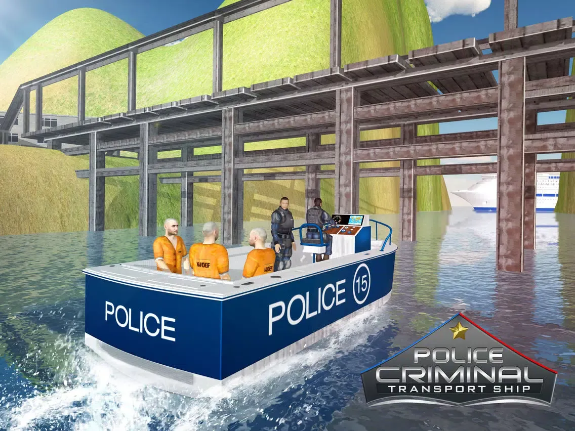 Captures d'écran de Police Criminal Transport Ship: Prison Coast Guard iPad 