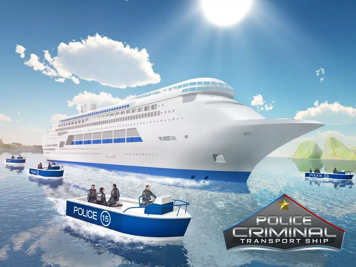 Captures d'écran de Police Criminal Transport Ship: Prison Coast Guard iPad 