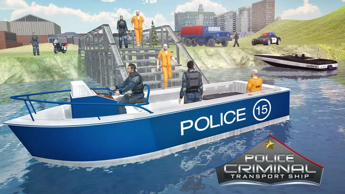 Captures d'écran de Police Criminal Transport Ship: Prison Coast Guard