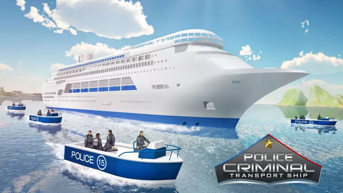 Captures d'écran de Police Criminal Transport Ship: Prison Coast Guard