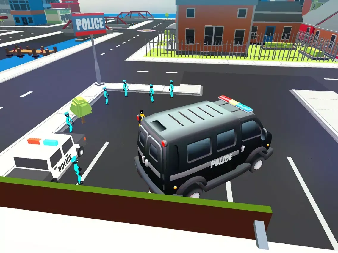 Stickman Police Bus Driver Pro iPad 应用截图