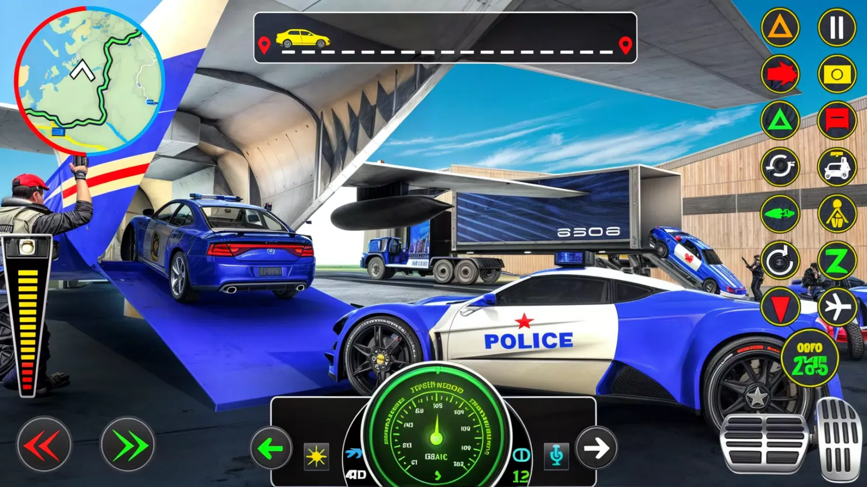 Police Muscle Car Cargo Plane Screenshots