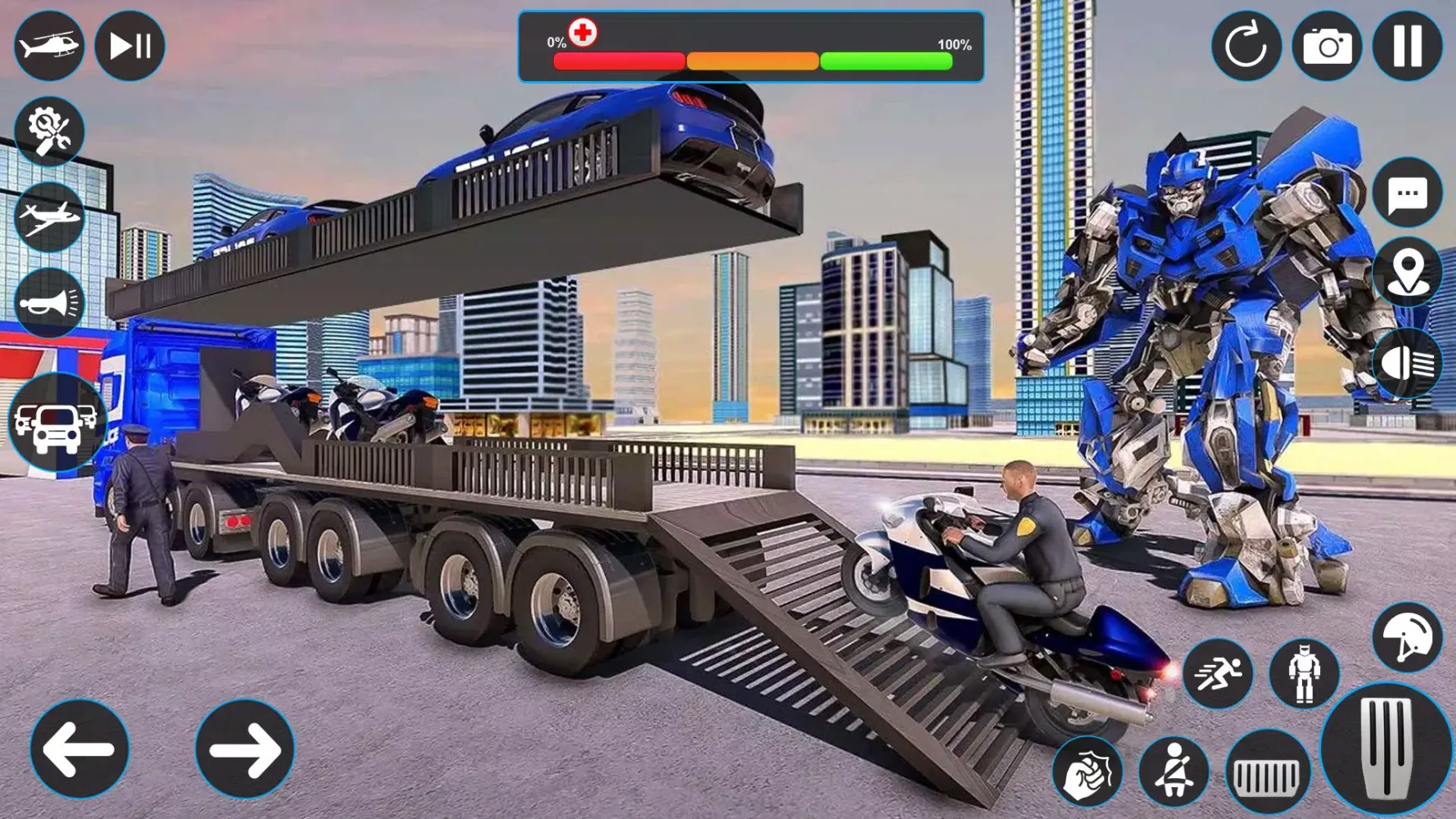 Скриншоты Police Robot Transport Games