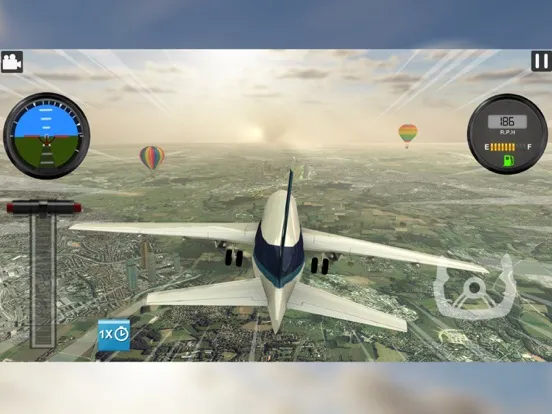 Screenshot di Realistic Plane Simulator iPad 