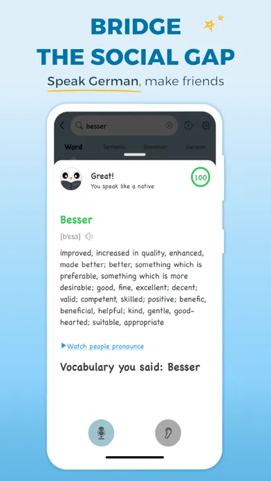 Faztaa German Dictionary Ekran Görüntüleri