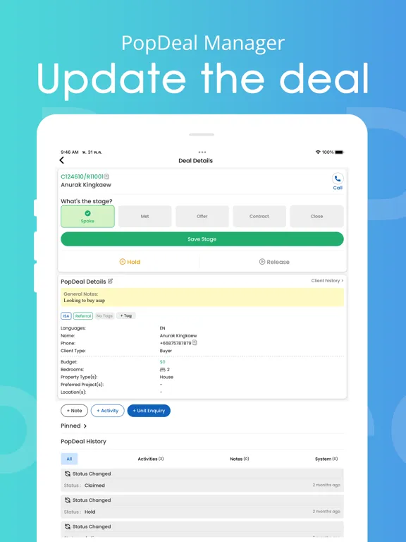 Capturas de tela do PopDeal - The Agent App iPad 