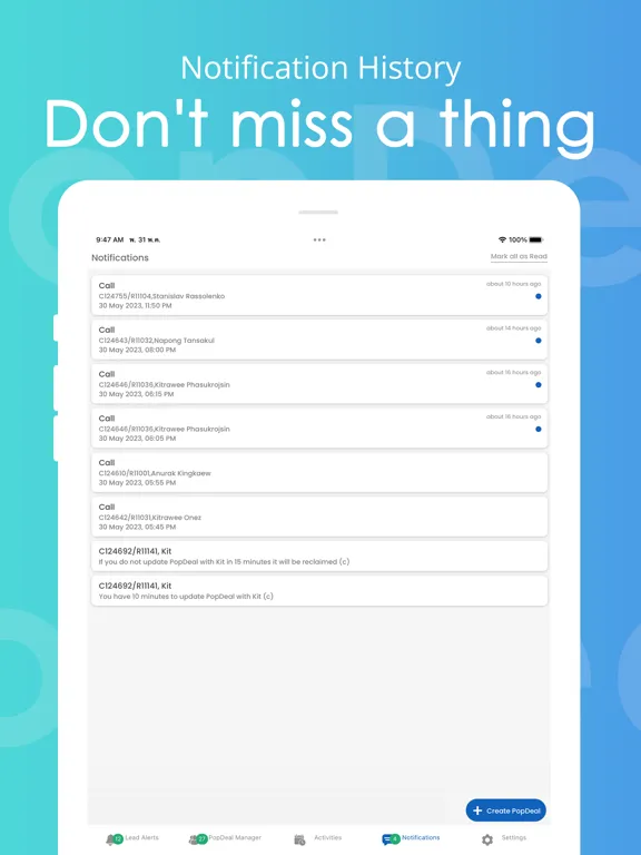 Capturas de tela do PopDeal - The Agent App iPad 