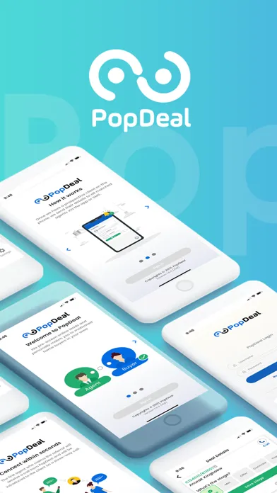 Capturas de tela do PopDeal - The Agent App