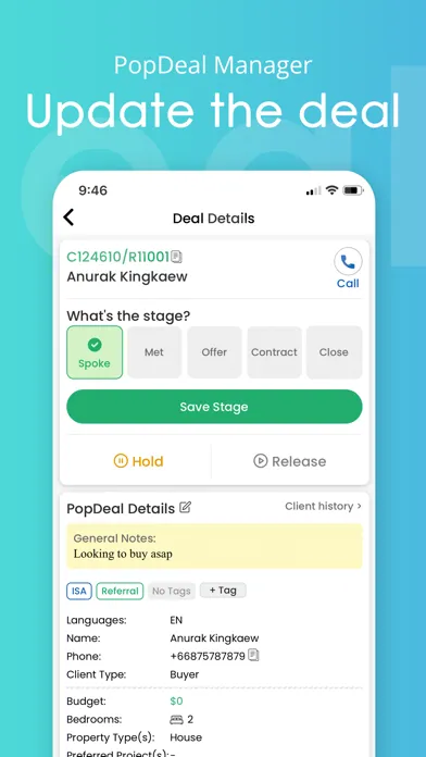 Capturas de tela do PopDeal - The Agent App