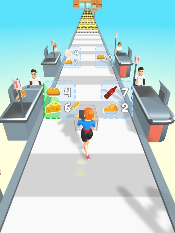 Tangkapan layar Super Cashier Run iPad 