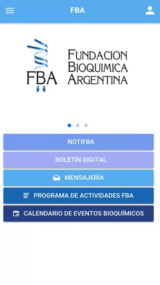 Ảnh chụp màn hình của Fundación Bioquímica Argentina