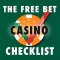 The Free Bet Casino Checklist - Free Bets Galore