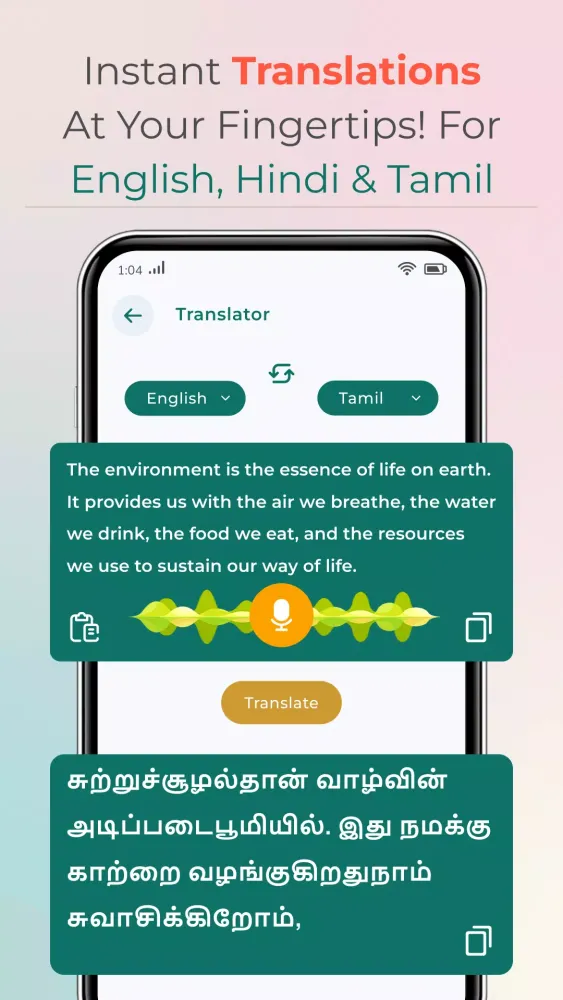 LearnSpeak English Hindi Tamil Screenshots