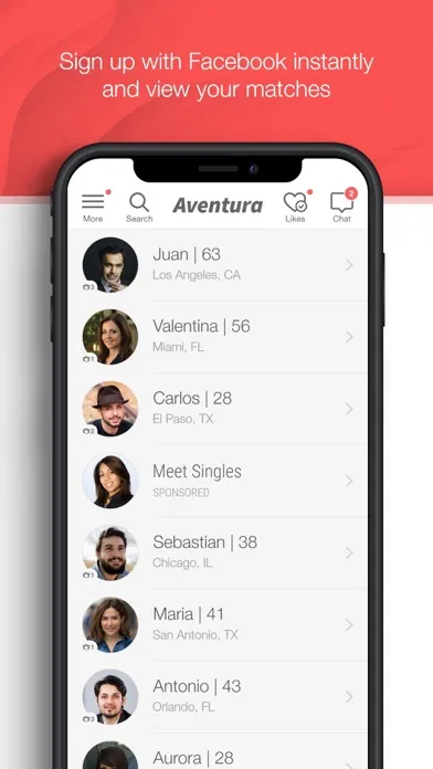 Aventura - Latin Dating App Screenshots
