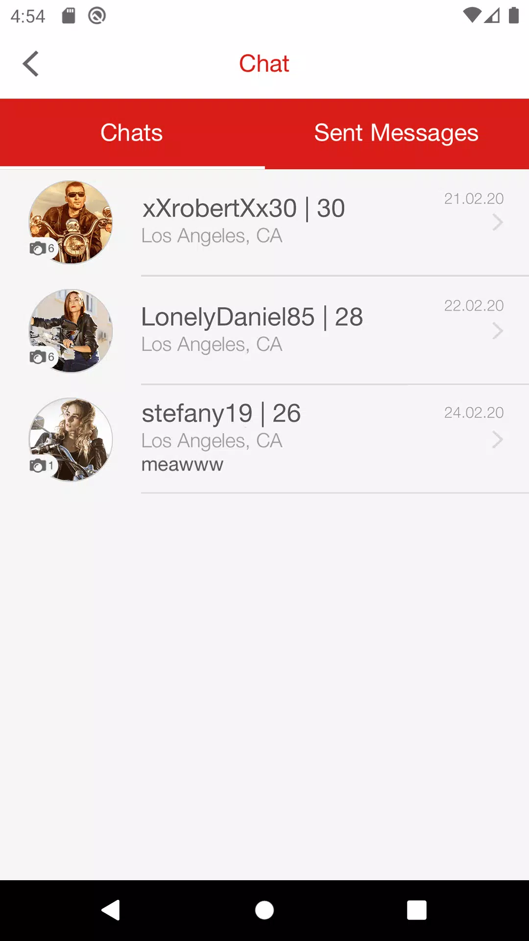 Bikers Datingzrzuty ekranu aplikacji8