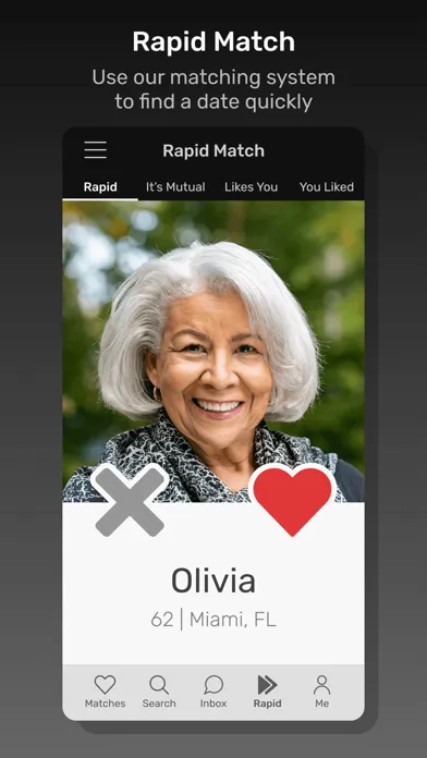 Captures d'écran de Black Senior Personals App