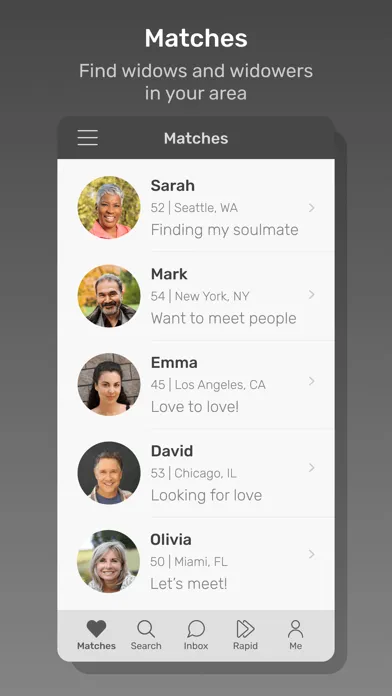 Dating A Widower App 스크린샷