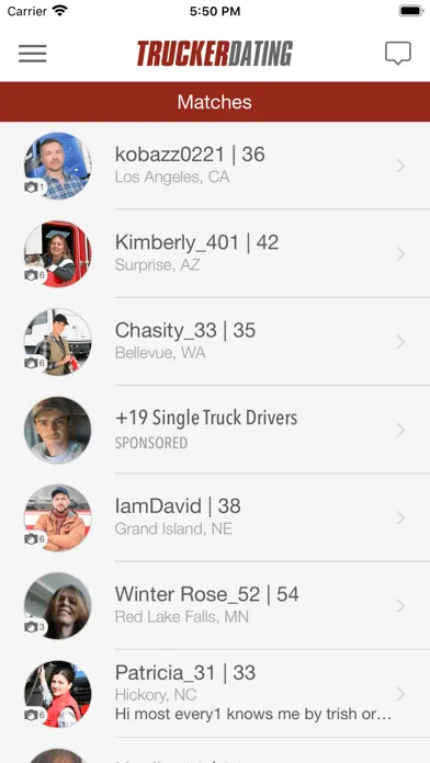 Скриншоты Trucker Dating