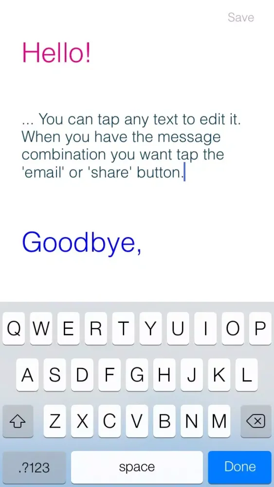 HelloGoodbye: group email and templates应用截图