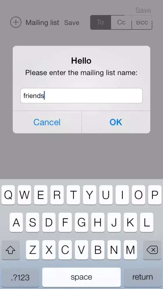 HelloGoodbye: group email and templates应用截图
