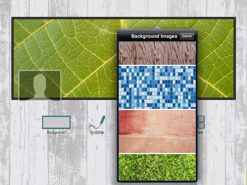 Capturas de tela do Cover Photo Scribbler for Facebook iPad 