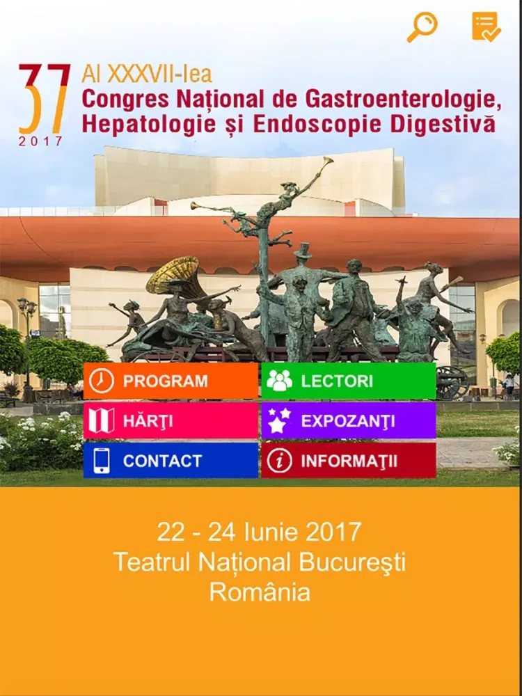 Congresul Național de Gastroenterologie București iPad  Screenshots