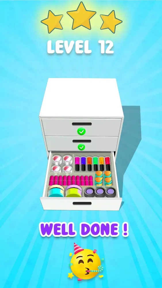 Screenshot di Fill the Makeup Organizer Game