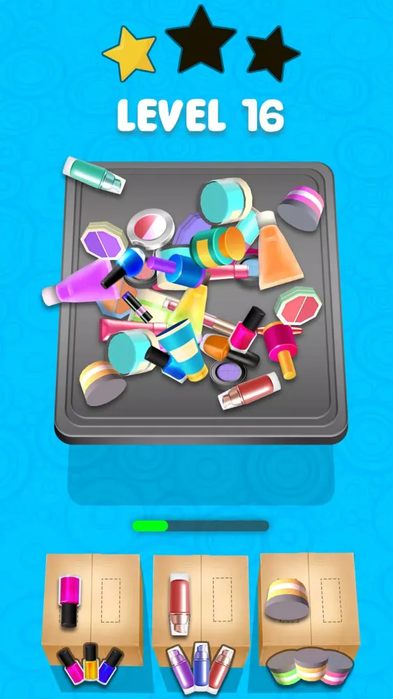 Screenshot di Fill the Makeup Organizer Game