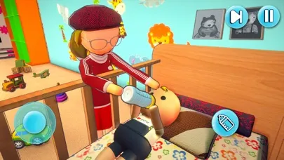 Captures d'écran de Stickman Newborn Babysitter 3D