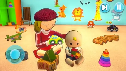 Captures d'écran de Stickman Newborn Babysitter 3D