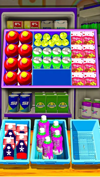 Capturas de tela do DIY Supermarket Organizer Game