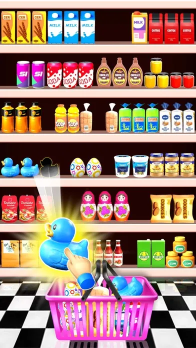 Capturas de tela do DIY Supermarket Organizer Game