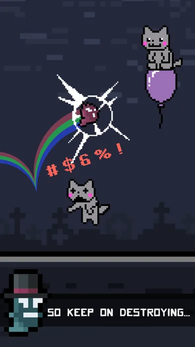 Capturas de pantalla de Break the Balloon: ghost & cat
