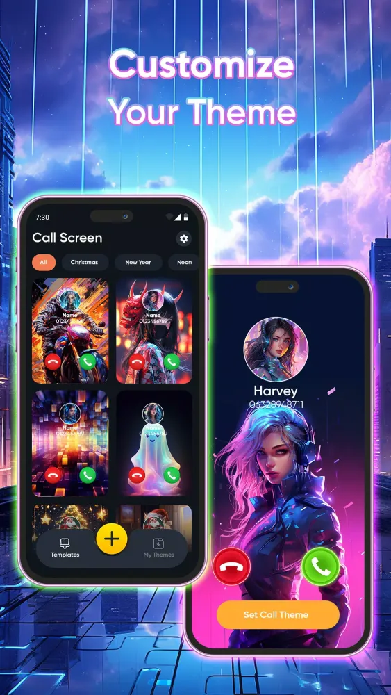 Color Phone Theme: Call Screen Screenshots