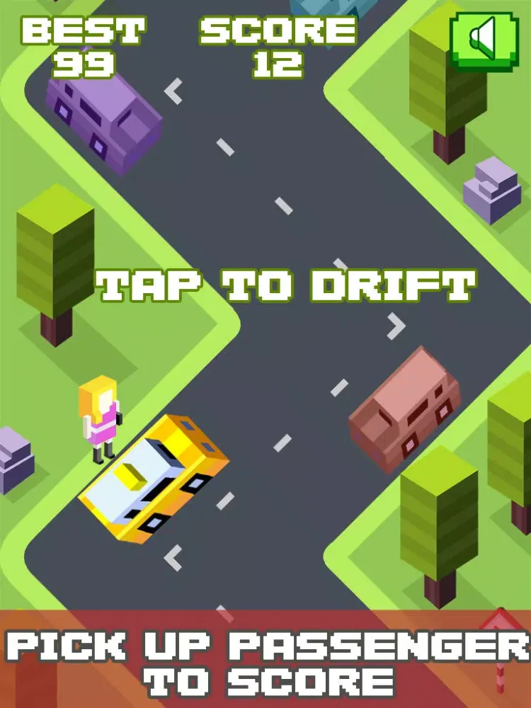 Tangkapan skrin Taxi Drift iPad 