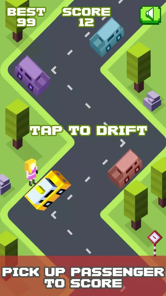 Tangkapan skrin Taxi Drift