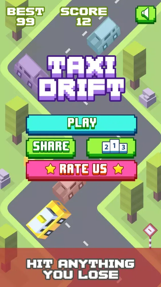 Tangkapan skrin Taxi Drift