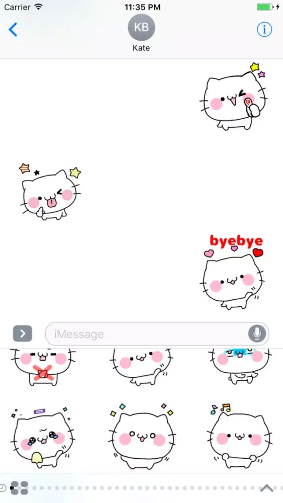 Captures d'écran de Cute Funny Cats - Fc Sticker